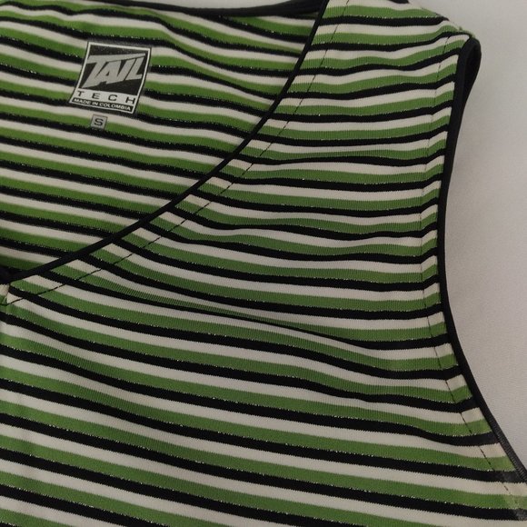 Tail Tech Multicolor Striped V-Neck Tank Top Small - Picture 5 of 7